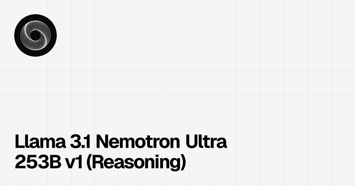 Llama 3.1 Nemotron Ultra 253B v1 (Reasoning) | Benched.ai